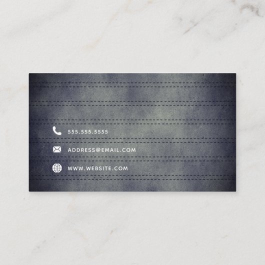 ヴィンテージタイプライター作家ライター 名刺 (裏面)