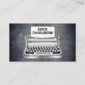 ヴィンテージタイプライター作家ライター 名刺 (正面)