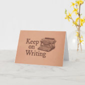 ヴィンテージタイプライター保のモチベーション書 カード (黄色い花)