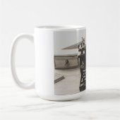 ヴィンテージタイプライター写真 コーヒーマグカップ (左)