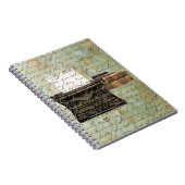 ヴィンテージタイプライター古い詩書のジャンクジャーナル ノートブック (右側)