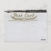 ヴィンテージタイプライター妖精 ポストカード (裏面)