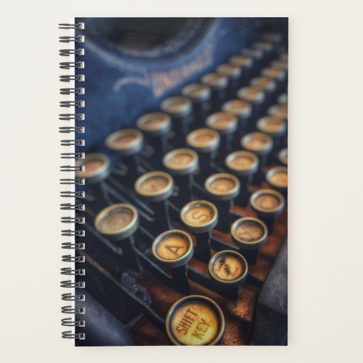 ヴィンテージタイプライター小プランナー プランナー手帳 (正面)