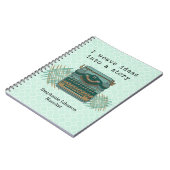 ヴィンテージタイプライター小説家 ノートブック (左側)