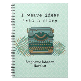 ヴィンテージタイプライター小説家 ノートブック