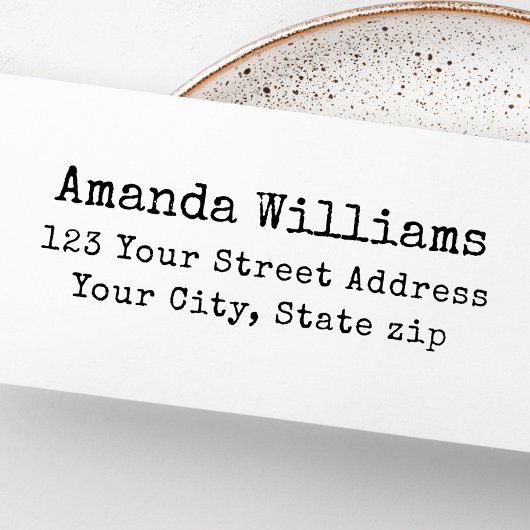 ヴィンテージタイプライター差出人住所 セルフインキングスタンプ