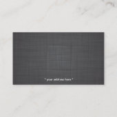 ヴィンテージタイプライター心理学者リネン 名刺 (裏面)