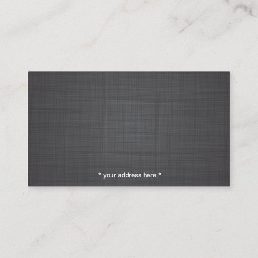 ヴィンテージタイプライター心理学者リネン 名刺 (裏面)