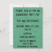 ヴィンテージタイプライター招待状 招待状 (裏面)