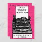 ヴィンテージタイプライター招待状 招待状 (正面/裏面)