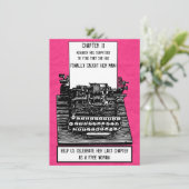 ヴィンテージタイプライター招待状 招待状 (スタンド正面)