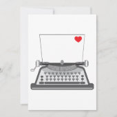 ヴィンテージタイプライター招待状 招待状 (正面)