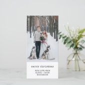 ヴィンテージタイプライター文字（赤い格子縞と写真付き） シーズンカード (スタンド正面)