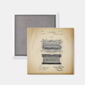 ヴィンテージタイプライター特許 マグネット (正面/裏面)