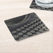 ヴィンテージタイプライター紙コースター スクエアペーパーコースター (アングル)