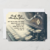 ヴィンテージタイプライター結婚式招待状 招待状 (正面)