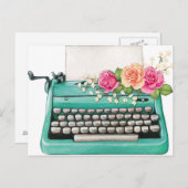 ヴィンテージタイプライター葉書 ポストカード (正面/裏面)