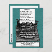 ヴィンテージタイプライター葉書 案内ポストカード (正面/裏面)