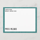 ヴィンテージタイプライター葉書 案内ポストカード (裏面)