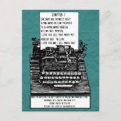 ヴィンテージタイプライター葉書 案内ポストカード (正面)