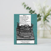 ヴィンテージタイプライター葉書 案内ポストカード (スタンド正面)