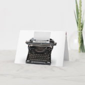 ヴィンテージタイプライター誕生日 カード (正面)