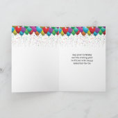 ヴィンテージタイプライター誕生日 サンキューカード (内部)