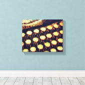 ヴィンテージタイプライター鍵キャンバスプリント キャンバスプリント (インサイチュ (ウッドフロア))