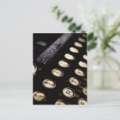 ヴィンテージタイプライター鍵葉書 ポストカード (スタンド正面)