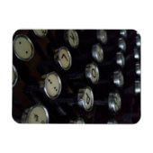 ヴィンテージタイプライター鍵3"x4"フォトマグネット マグネット (横)