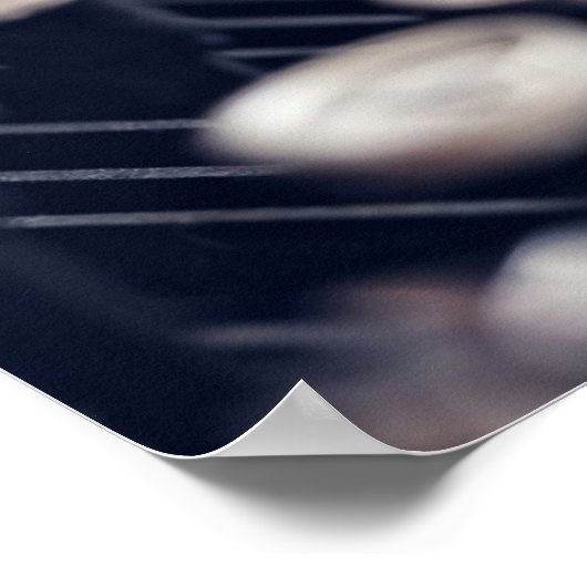 ヴィンテージタイプライター鍵 ポスター (角)