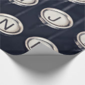 ヴィンテージタイプライター鍵 ラッピングペーパー (角)