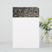 ヴィンテージタイプライター鍵- Sweethearts Love Letter 便箋 (スタンド正面)