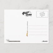 ヴィンテージタイプライター – イラスト ポストカード (裏面)