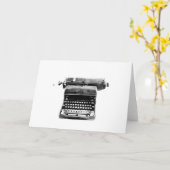 ヴィンテージタイプライター カード (黄色い花)