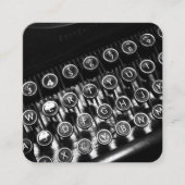 ヴィンテージタイプライター スクエア名刺 (正面)