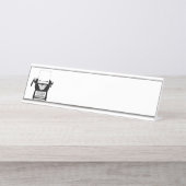 ヴィンテージタイプライター デスクネームプレート (正面)