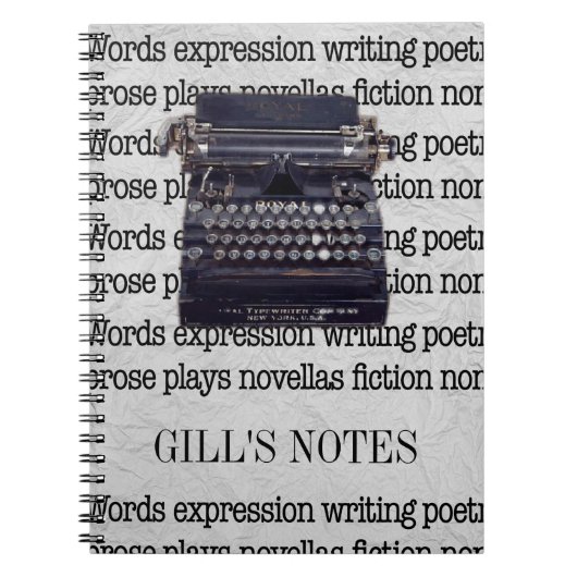 ヴィンテージタイプライター ノートブック (正面)