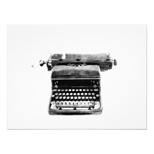 ヴィンテージタイプライター フォトプリント            (正面)