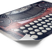 ヴィンテージタイプライター フォトプリント            (角)