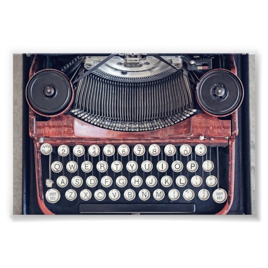 ヴィンテージタイプライター フォトプリント            (正面)