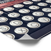 ヴィンテージタイプライター ポスター (角)