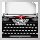 ヴィンテージタイプライター ポスター (正面)