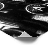 ヴィンテージタイプライター ポスター (角)