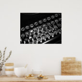 ヴィンテージタイプライター ポスター (キッチン)