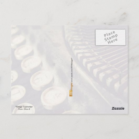ヴィンテージタイプライター ポストカード (裏面)