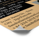 ヴィンテージタイプライター、ライターブック署名の広告 ポスター (角)