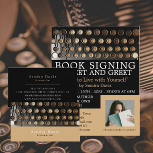 ヴィンテージタイプライター、ライター 名刺