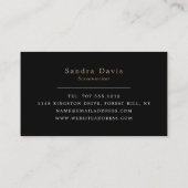 ヴィンテージタイプライター、ライター 名刺 (裏面)