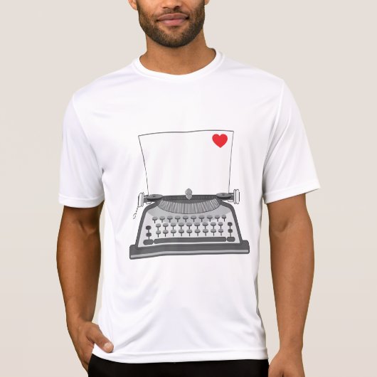 ヴィンテージタイプライター ラブレター Tシャツ (正面)